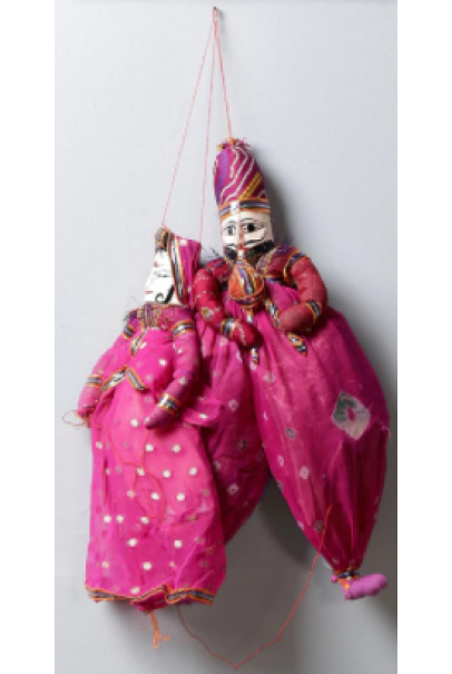 Pink Puppet Wall Hanging Set of 2 Pink Puppet Wall Hanging Set of 2